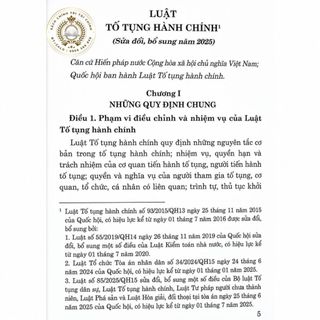Sách - Luật Tố Tụng Hành Chính (Sửa Đổi, Bổ Sung Năm 2019, 2024, 2025)