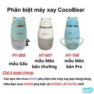 Linh Kiện thay thế của máy xay 0.3L COCOBEAR 8 lưỡi (bản Pro model HY-168)