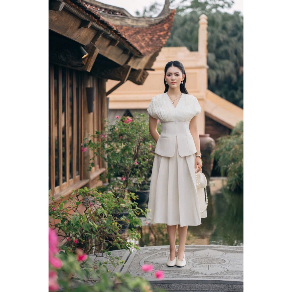 [ Muse By BOHEE ] - Chân váy xếp li " Mộc Giao " - Cv162