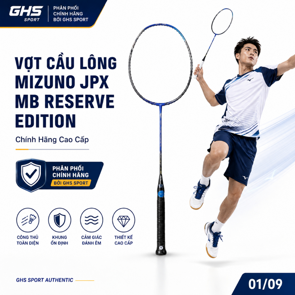 Vợt Cầu Lông Mizuno JPX Reserve Edition MB - Xanh Chính Hãng 73MTB42366