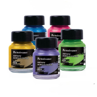Hủ màu Acrylic 20ml Renaissance ( Thái Lan) - vẽ trên mọi chất liệu - 17 màu sắc