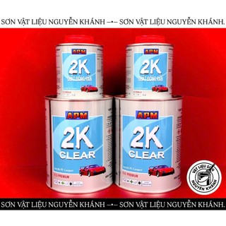 Sơn Bóng 2K Clear APM – Sơn Bóng 2 Thành Phần Acrylic PU Lacquer Phủ Bóng Xe Máy Ô Tô