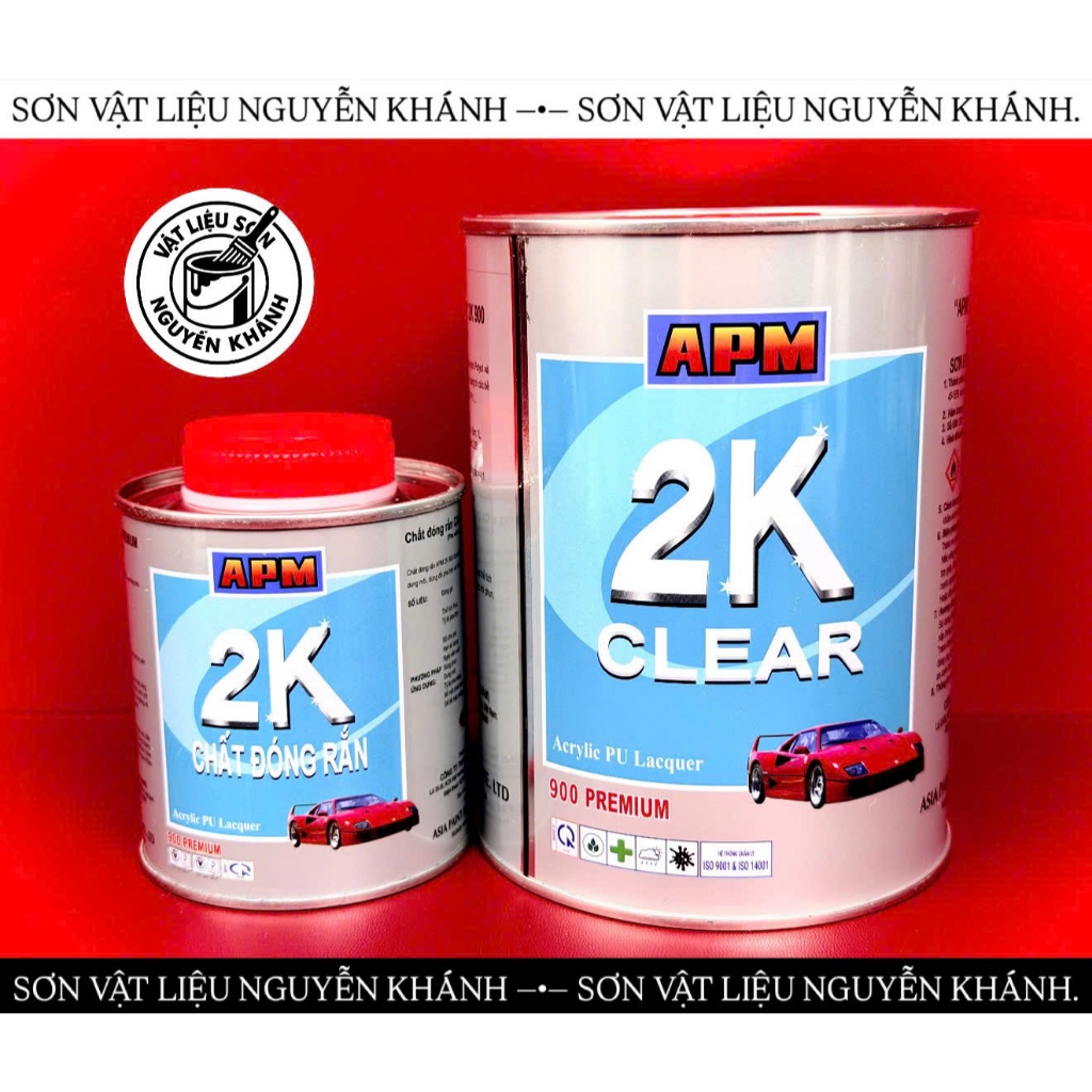 Sơn Bóng 2K Clear APM – Sơn Bóng 2 Thành Phần Acrylic PU Lacquer Phủ Bóng Xe Máy Ô Tô