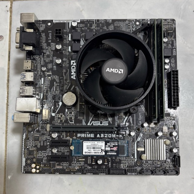 combo máy tính a320m + ryzen 5 1600 + 16gb ram +ssd 128gb tặng fan tản nhiệt