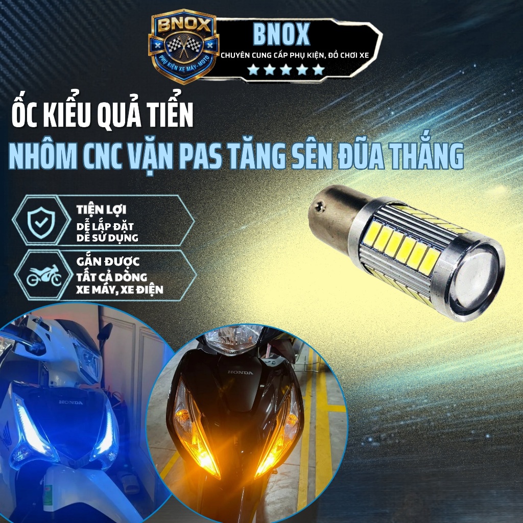 Đèn led hậu đèn phanh, stop Siêu Sáng 33 TIM 1156  1157 Ô Tô & Xe Máy