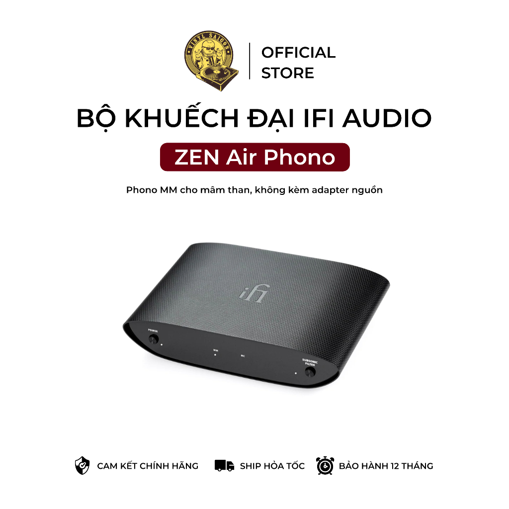 Bộ khuếch đại mâm than iFi ZEN Air Phono (MM) phono stage | Bảo hành 12 tháng