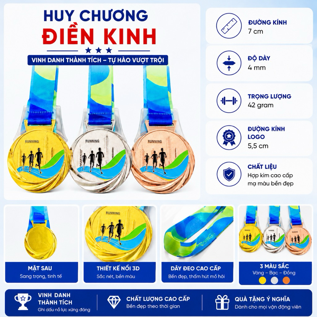 Huy chương nội dung điền kinh - DK Sport
