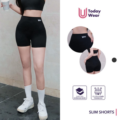 [New Arrival] Quần tập gym yoga lửng dáng biker nữ Slim Short siêu co giãn che khuyết điểm tôn vòng 3 Today U Wear