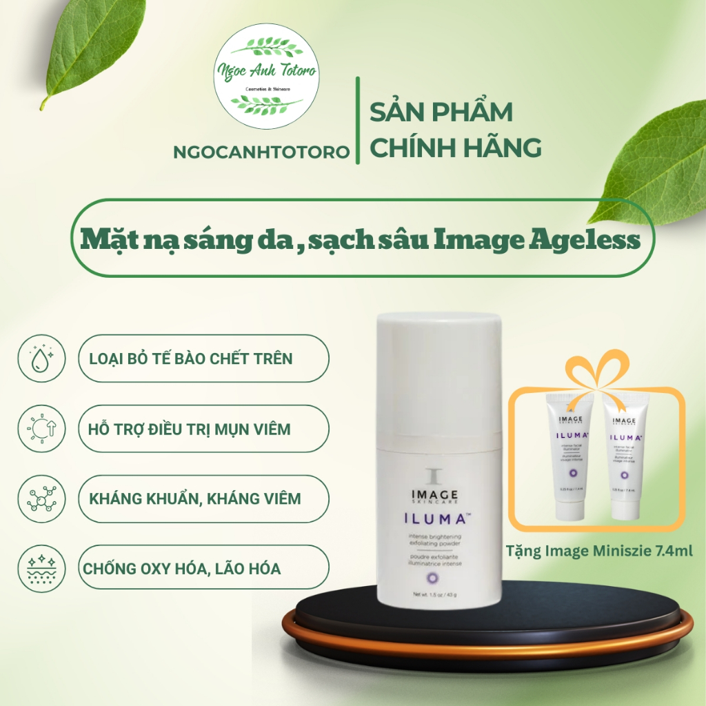Bột Tẩy Tế Bào Chết Hỗ Trợ Da Mịn Sáng IMAGE Skincare ILUMA Intense Brightening Exfoliating Powder 4