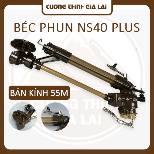 Béc tưới phun NS40 plus bán kính tưới 55m