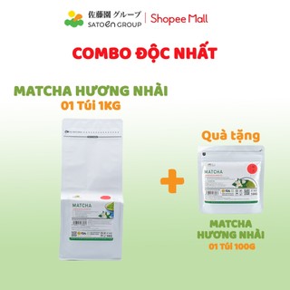 [COMBO SATOEN 08] Mua 01 gói Matcha Hương Nhài 1KG | TẶNG 01 gói Matcha Hương Nhài 100G