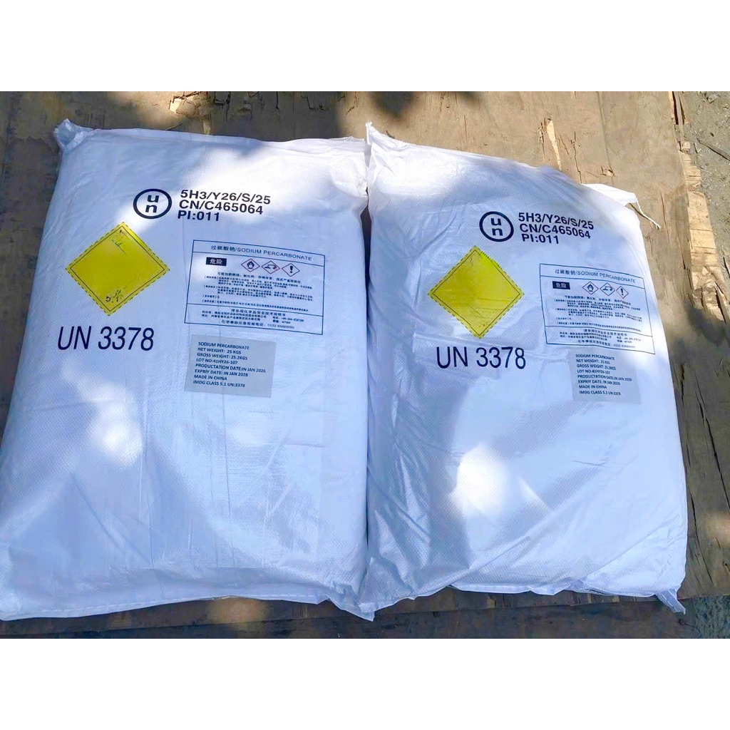 Oxy Bột Sodium percarbonate (25kg/bao) - Dùng trong nuôi trồng thuỷ sản