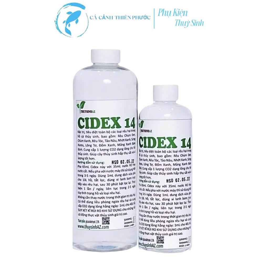 CIDEX 14 Chế Phẩm Phòng Diệt Rêu Hại Hồ Thủy Sinh- Cá Cảnh Thiên Phước