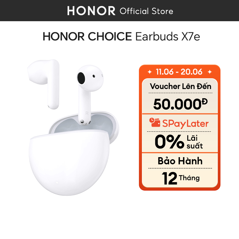 Tai Nghe Bluetooth Honor Choice Earbuds X7e | Bán mở, khử tiếng ồn chủ động | Chống bụi và nước IP54