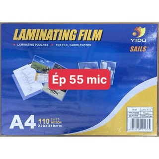Giấy Ép Plastic Khổ A4 Các Định Lượng