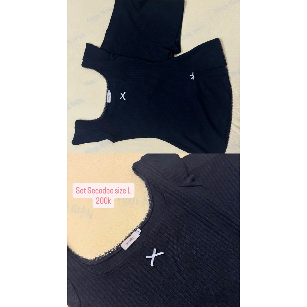 [pass đồ] set áo quần nhà Secodee size L