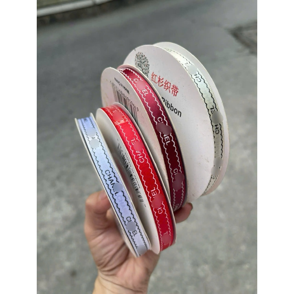 Ruy băng 1 phân chữ đa dạng (45 mét)