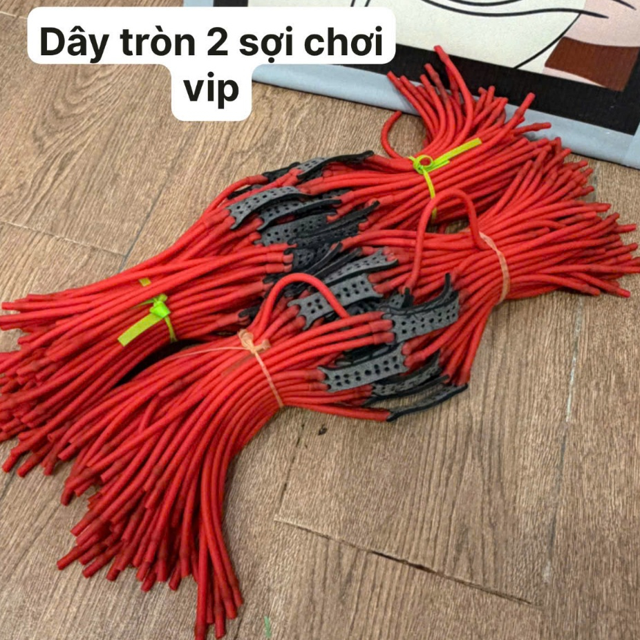 bộ 5-10 Dây Thun ná cao su Tròn 2 Sợi chơi Vip - Dây Tròn 2 Sợi loại 1745 Cho V10