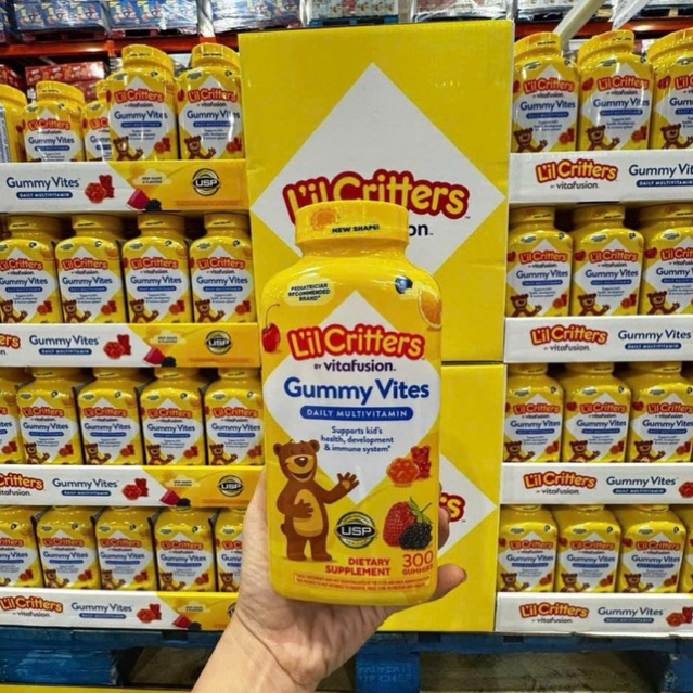 [DATE 5/2027] Gum gấu vitamin tổng hợp L'il Critters Gummy Vites( mẫu mới )