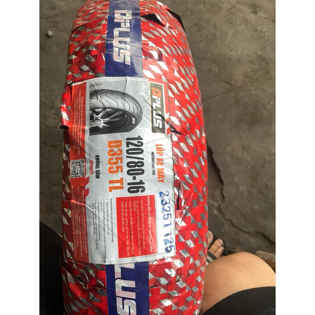 DPLUS LỐP SAU XE SH 120/80-16 không săm không ruột