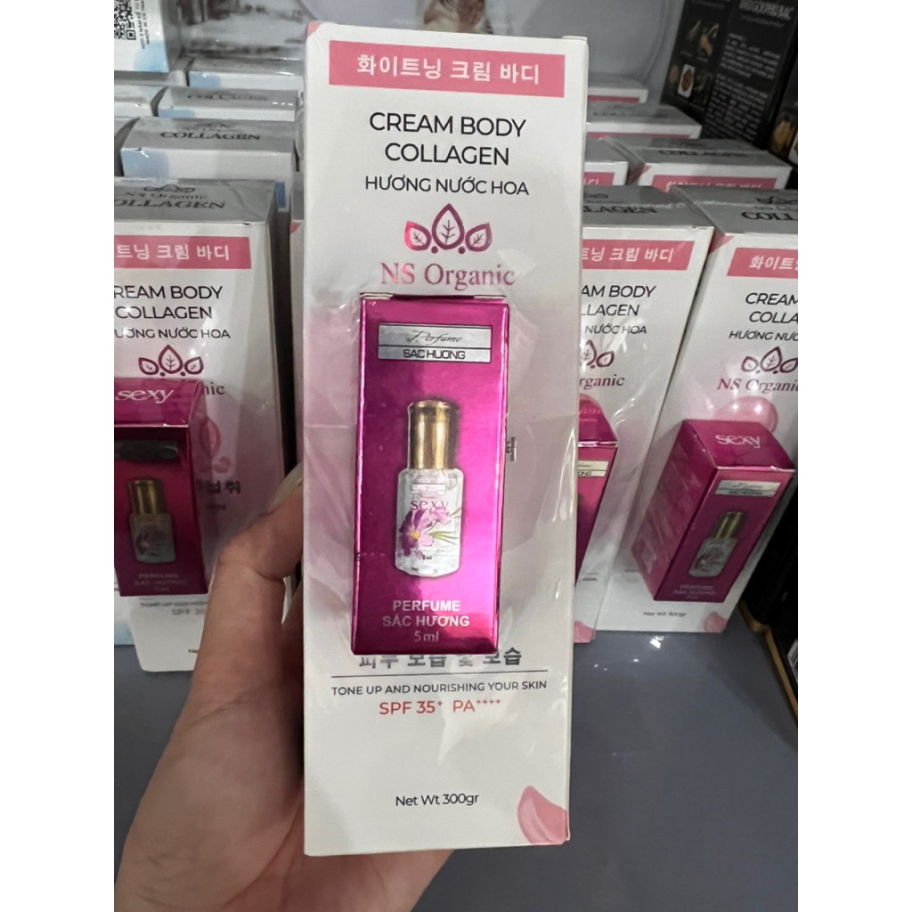 Kem body Collagen hương nước hoa nhà NS Organic