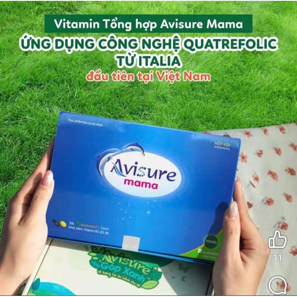 Viên uống bổ bầu Avisure Mama ( multivitamin + omega 3)