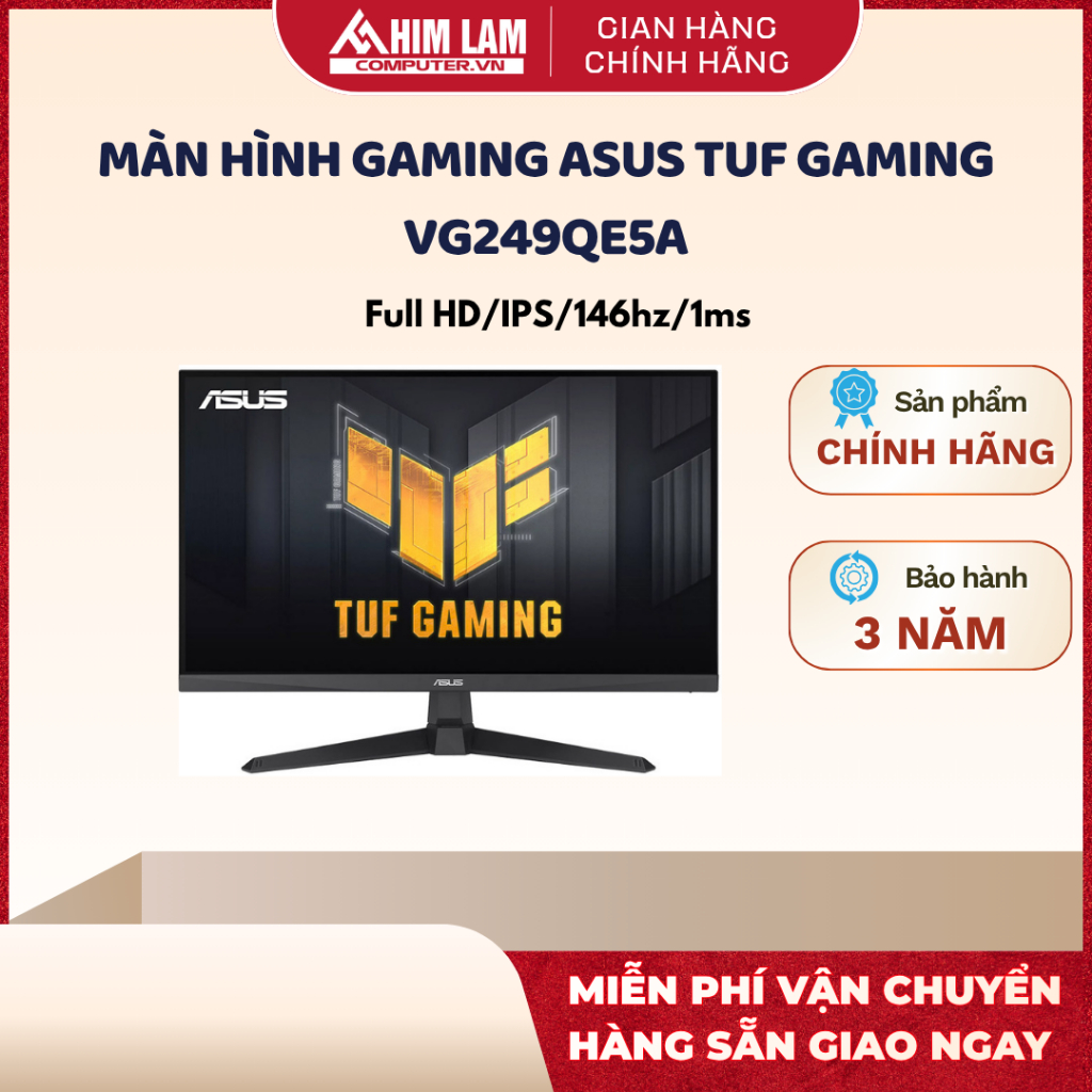 [Full VAT Chính Hãng] Màn hình Gaming ASUS TUF VG249QE5A 24 Inch Bảo Hành 3 Năm