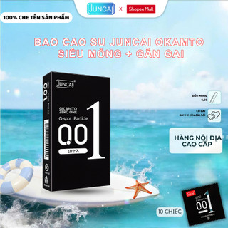 Bao Cao Su  JUNCAI 001 Siêu Mỏng, Nhiều Chất Bôi Trơn Chính Hãng SD3