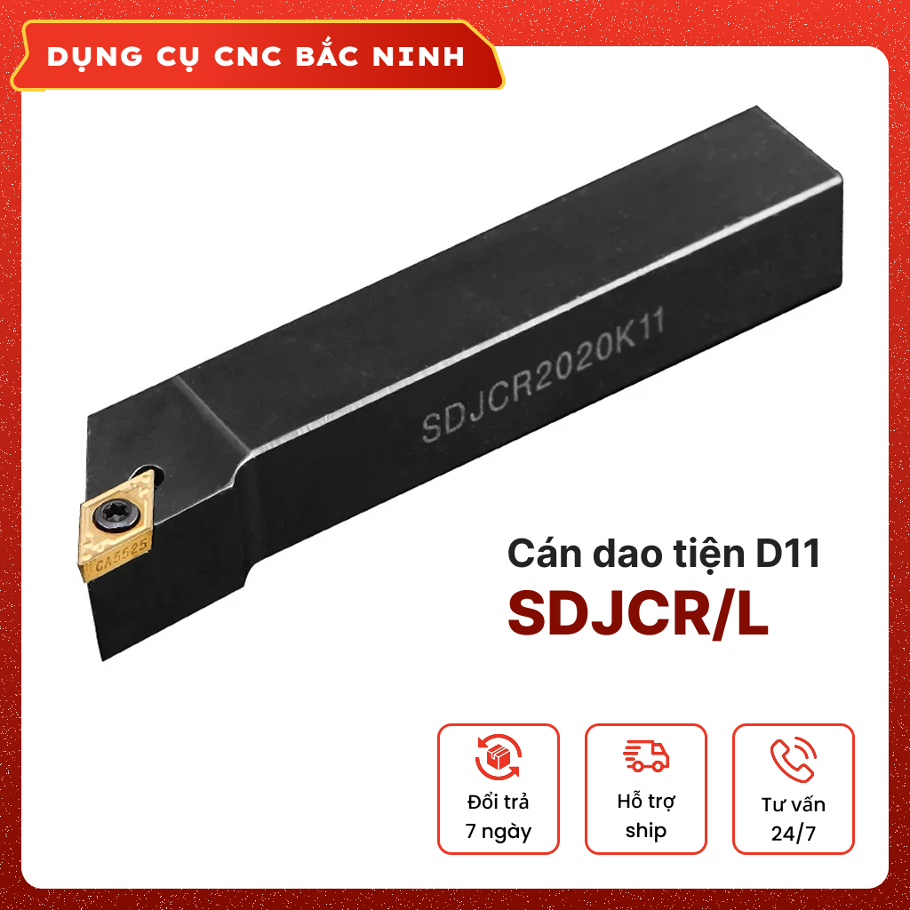 Cán dao tiện lắp chip D11 SDJCR/L