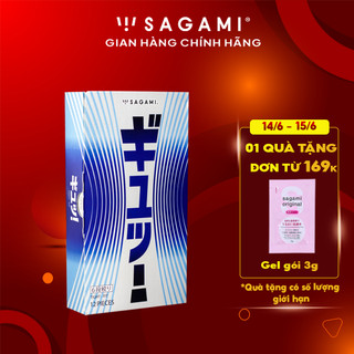 Bao cao su Sagami Tight Fit Thiết kế lượn sóng Hộp 12 chiếc