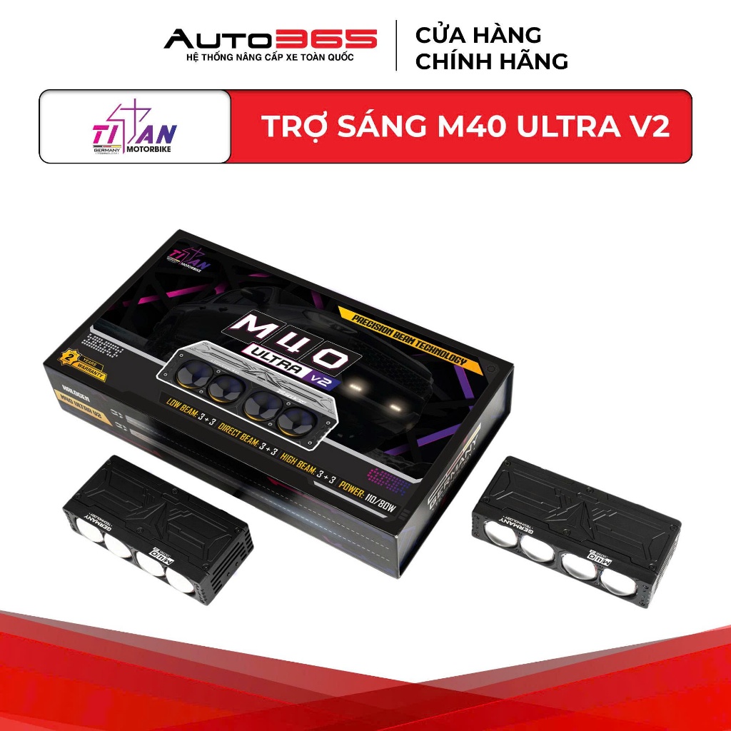 Đèn trợ sáng ô tô Titan M40 Ultra V2 - Auto365 Store