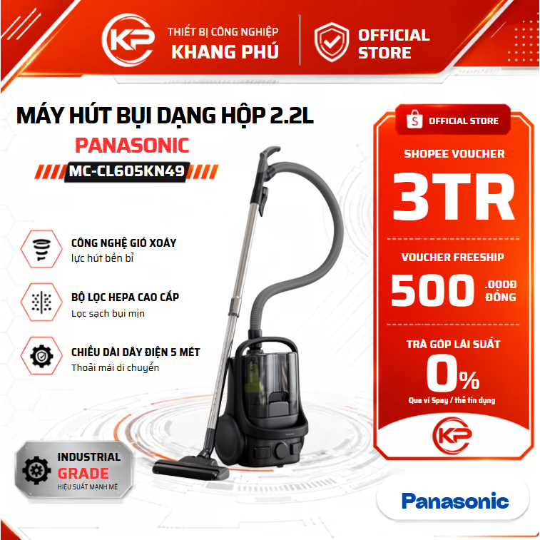Máy hút bụi Panasonic MC-CL605KN49