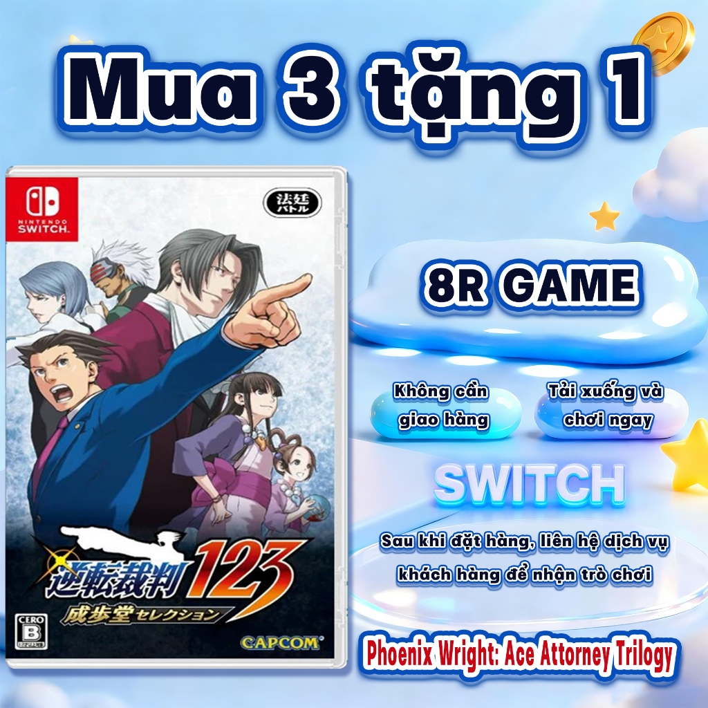 Phoenix Wright: Ace Attorney Trilogy Nintendo Switch GAME– Mua 3 Tặng 1