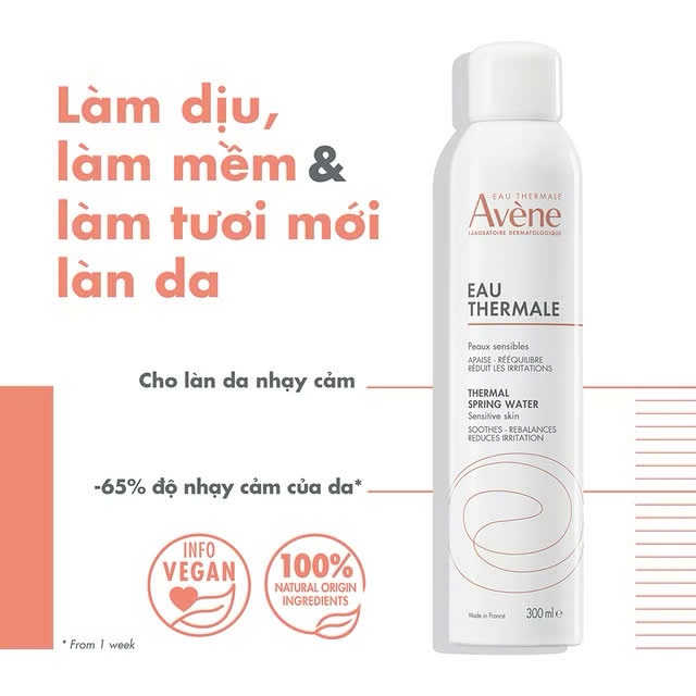 ( Hàng Pháp) Nước Khoáng Avene Eau Thermale Avene 300ml