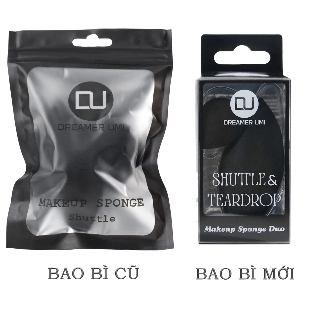 Bộ mút trang điểm DREAMER UMI Shuttle & Teardrop