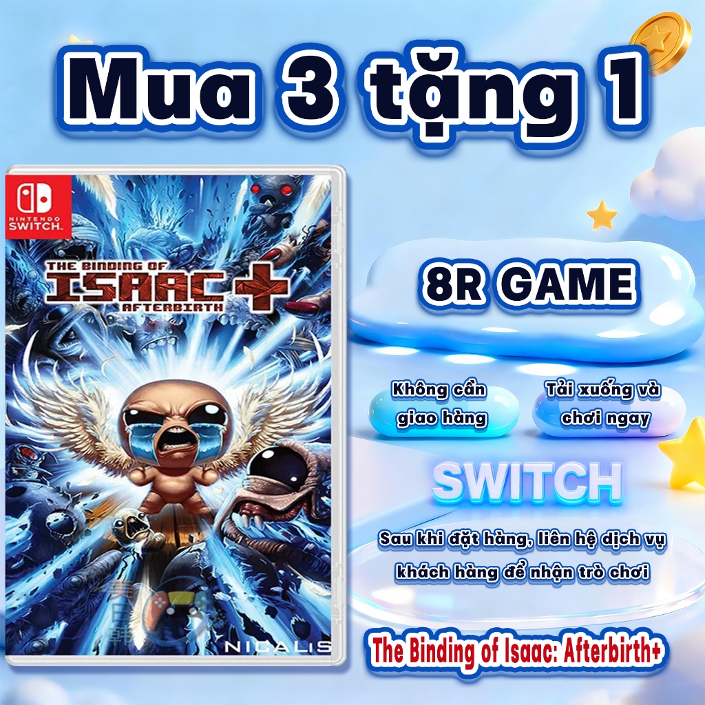 The Binding of Isaac: Afterbirth+ Nintendo Switch GAME– Mua 3 Tặng 1