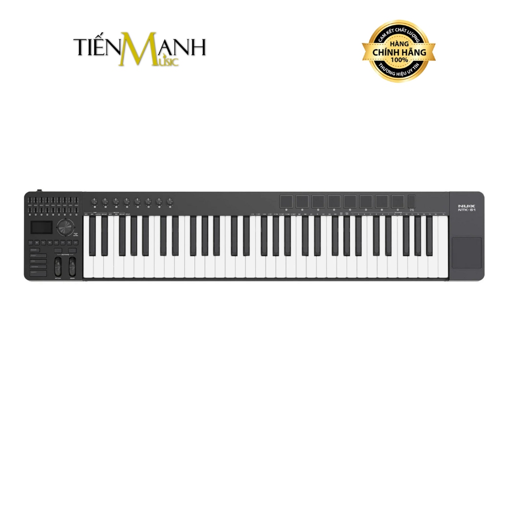 [Tặng Cubase 13 LE] Midi Keyboard Controller 61 Phím Nux NTK-61 - Bàn Phím Sáng Tác Producer NTK61