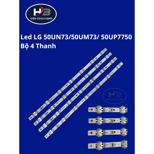 Bộ led tivi 50UN73 50UM73  50UP7750 50UQ7550PSF 50NANO79 (Set 4 Thanh 7 bóng Chóa to)