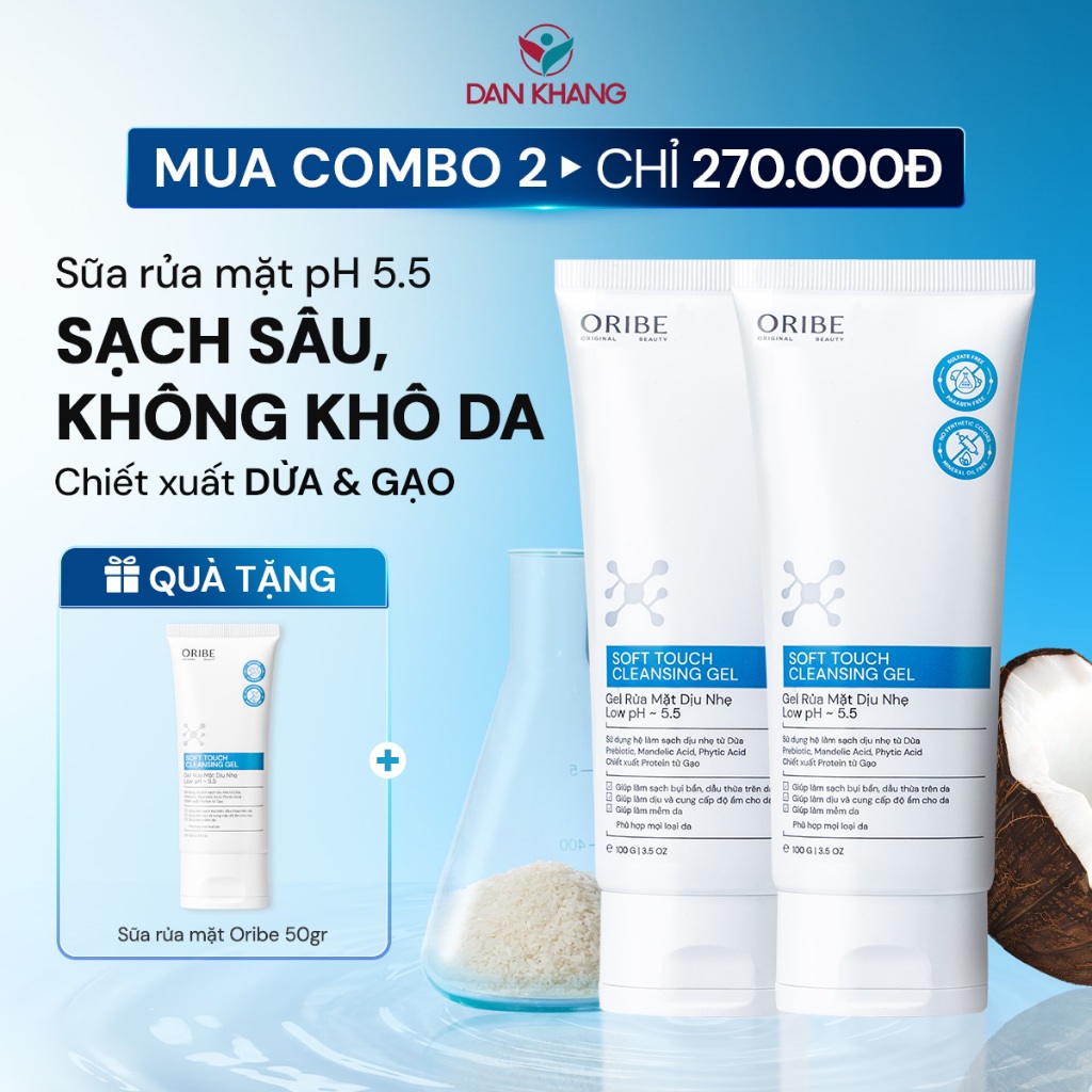 Sữa rửa mặt Oribe Soft Touch Dân Khang làm sạch dịu nhẹ dưỡng da ẩm mịn mềm mại