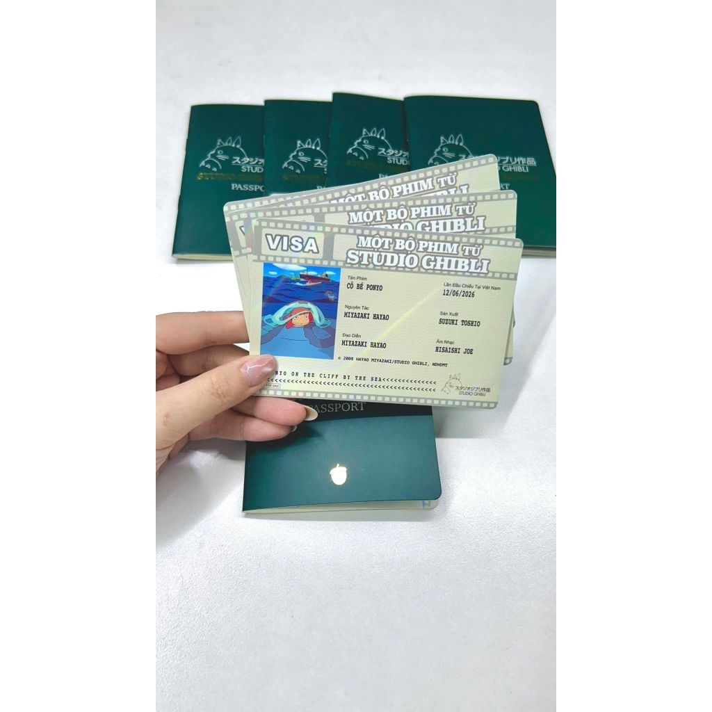 [ CGV + GHIBLI STUDIO] Passport và Visa Ghibli CGV - POSTCARD GHIBLI CGV