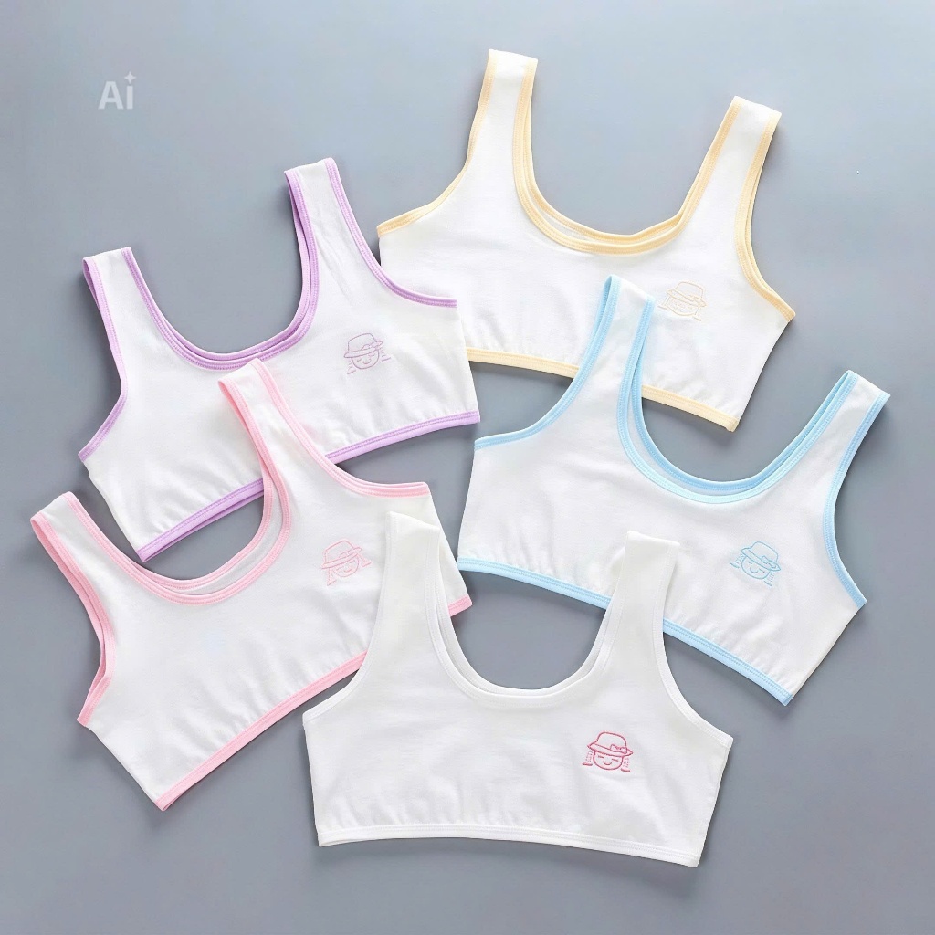 Áo lá học sinh cấp 2 cấp 1 chất cotton thoáng mát , áo lót nữ học sinh tuổi dậy thì phom rộng thoải 