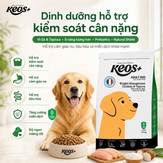 Hạt thức ăn Keos dành cho chó mọi lứa tuồi 1,5KG