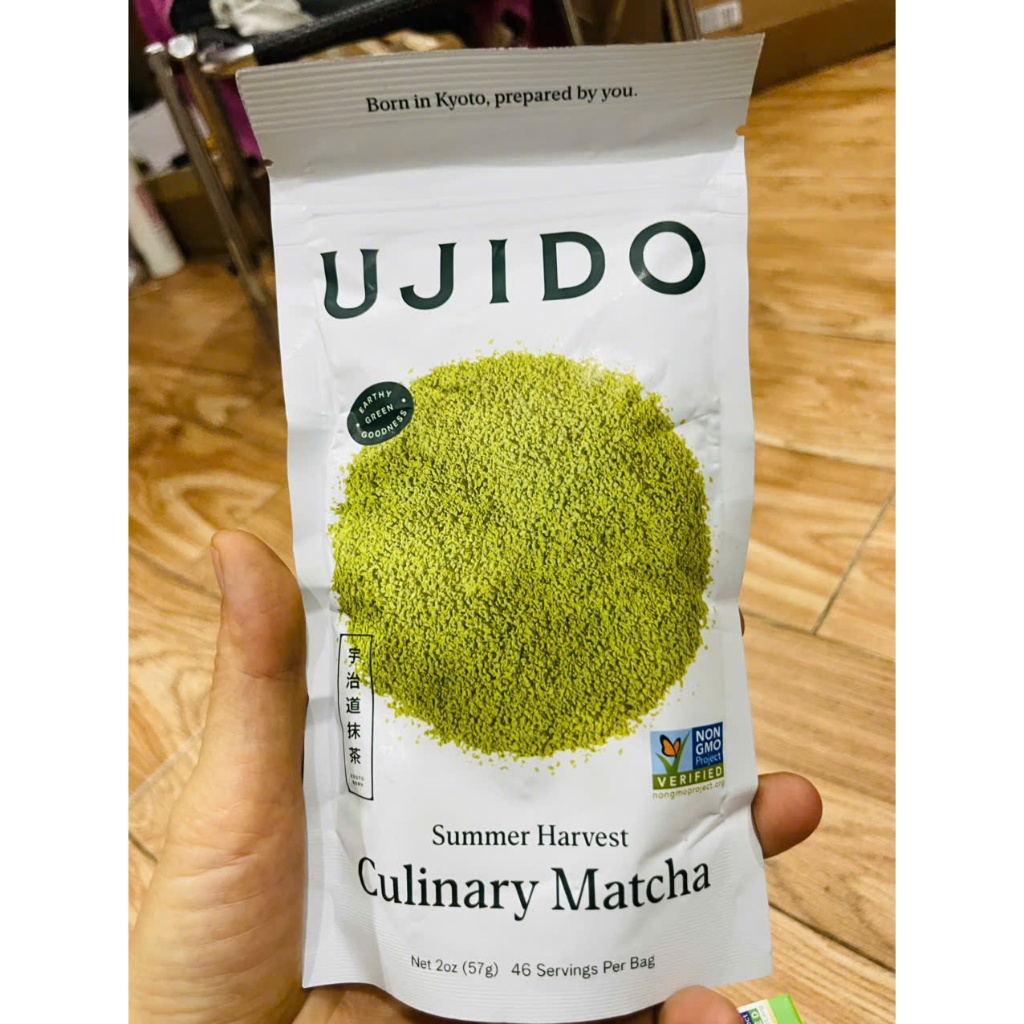 Bột Matcha Nhật Bản,Ujido Culinary Matcha 57g, Hương vị êm dịu, mịn màng