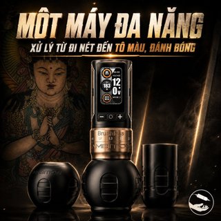 Máy xăm pen không dây Ambition Ninja Max 280 máy pen tattoo xăm hình cho thợ xăm