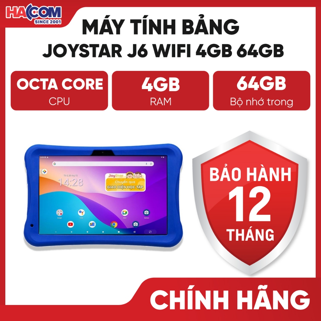 Máy Tính Bảng Trẻ Em Joystar J10 | Thế Hệ Mới với 60 Ứng Dụng Tiện Tích | Cảm Ứng Mượt - BH 12 Tháng