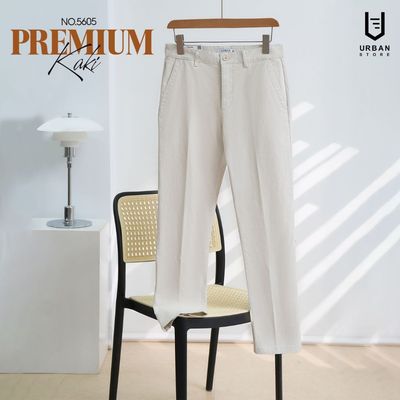 Quần dài nam Kaki Urban chất liệu cao cấp bền màu dáng slim vừa vặn ống đứng tôn dáng NO.5605