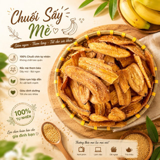 Chuối Sấy Mè | Đặc sản Đà Lạt
