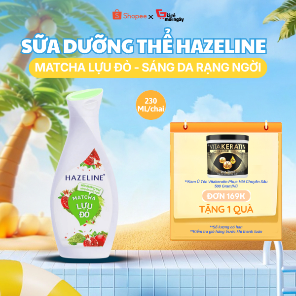 Sữa Dưỡng Thể Hazeline Matcha & Lựu Đỏ 230ml