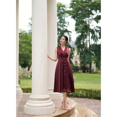 Đầm Hè Nữ MY WAY Dáng Xòe Dài Sat Nách Chất Liệu Lụa Cao Cấp 9MD20624