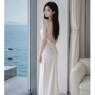 YV004 Váy hai dây ôm form thiết kế hở lưng thắt dây gợi cảm thời trang sang chảnh quyến rũ